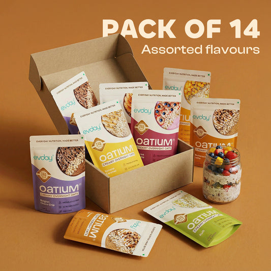 High Protein Overnight Oats Build Your Own CraveBox (Pack of 14) 1050g