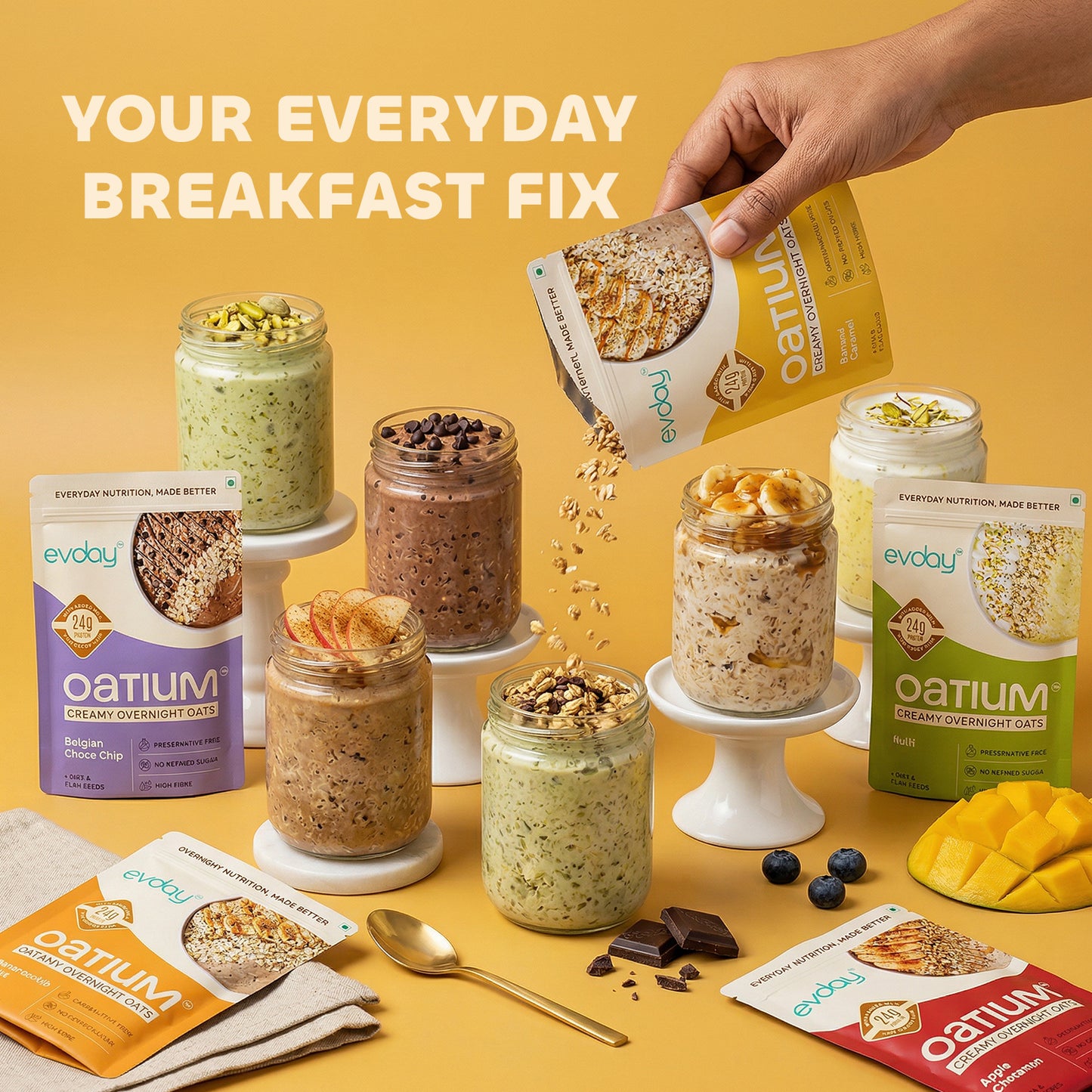 High Protein Overnight Oats Dessert Cravings Pack (Pack of 5) 375g