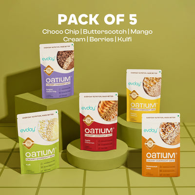 High Protein Overnight Oats Mix & Match Moods Pack (Pack of 5) 375g