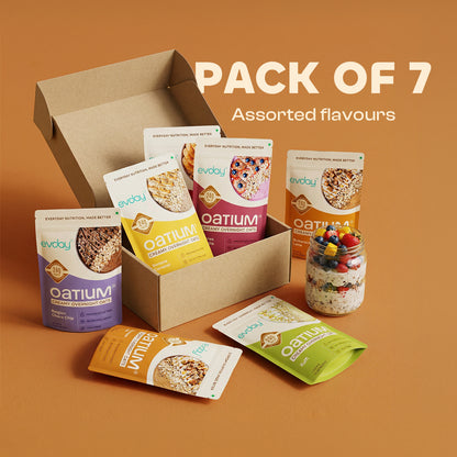 High Protein Overnight Oats Build Your Own CraveBox (Pack of 7) 525g