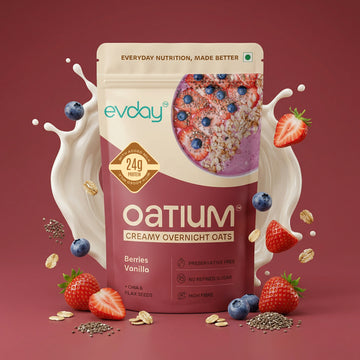 High Protein Overnight Oats Berries Vanilla 75g