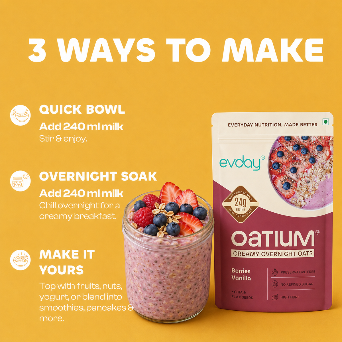 Dessert Cravings High Protein Oats Pack of 5