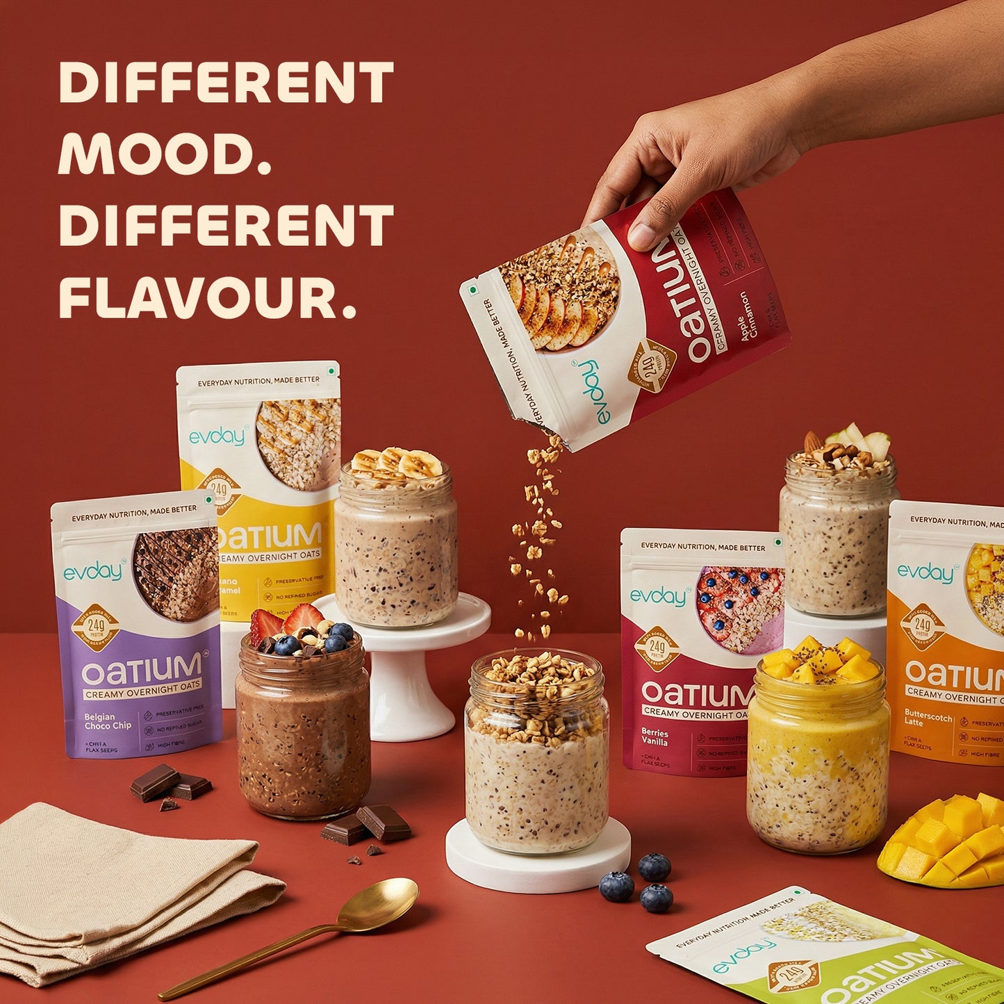 High Protein Overnight Oats Discovery Pack (Pack of 7) 525g