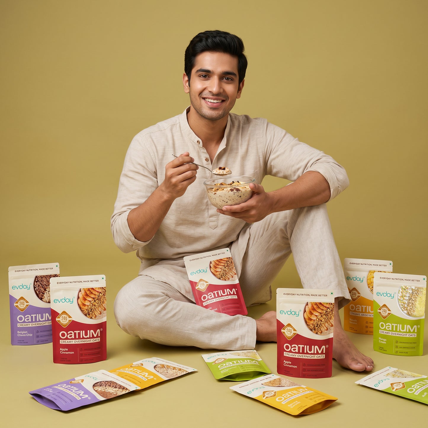 BYOB, Buy 28 Get 7 Free - Oatium High Protein Oats (35 Packs, 2625g)