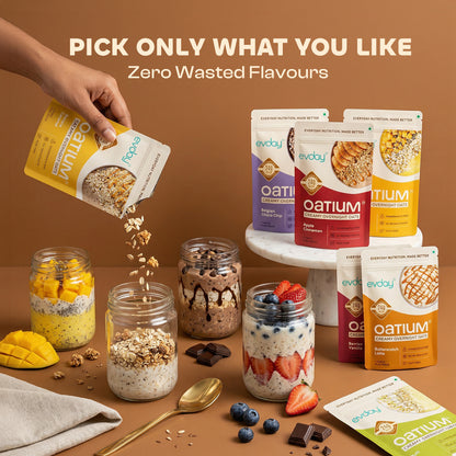 High Protein Overnight Oats Build Your Own CraveBox (Pack of 7) 525g